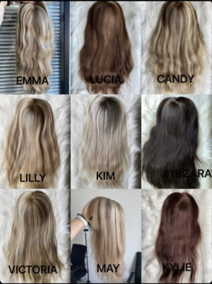 Topper Monofilament 18” 5*6 length 18” virgin authentic European hair clip in