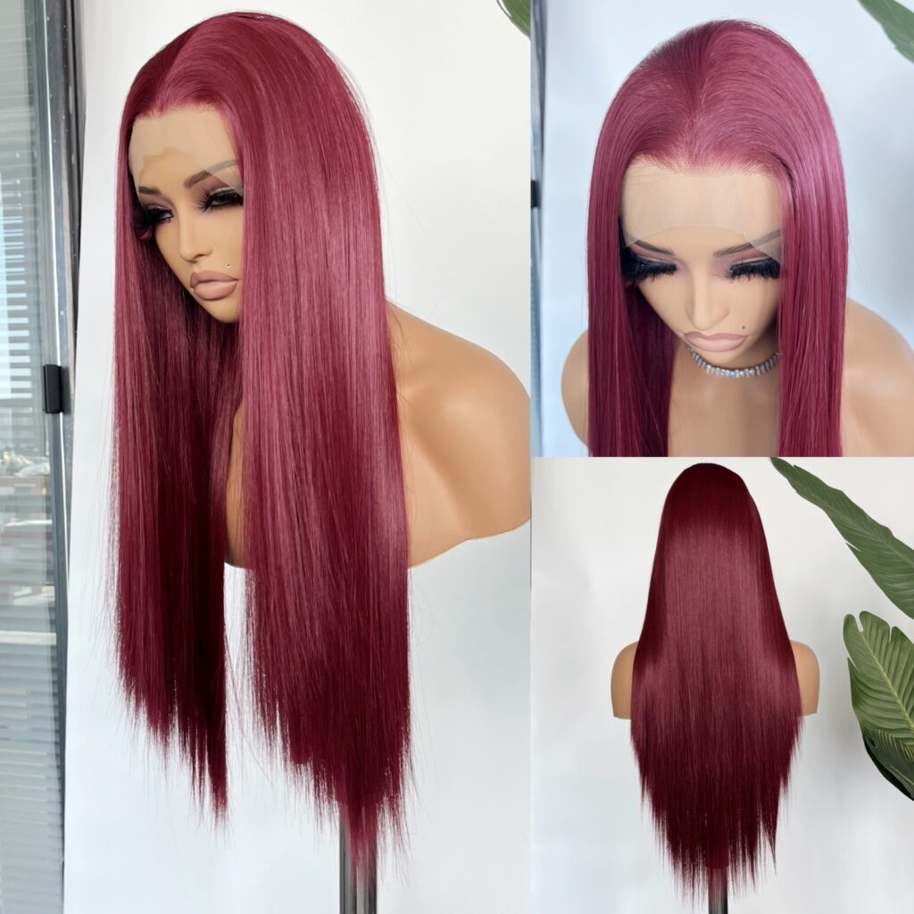 Premium synthetic heat resistant wig 13*4 lace front