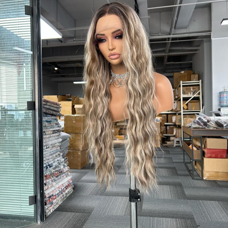 BL66221-3 synthesic lace front 13*4 heat  resistant wig - Image 4