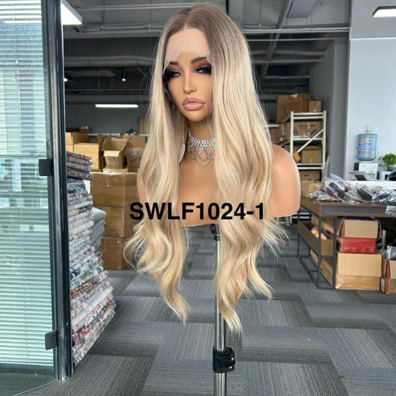 SWLF1024-1 synthetic heat resistant lace front 13*4  24” length wig - Image 4