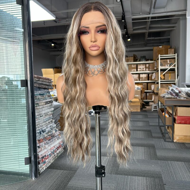 BL66221-3 synthesic lace front 13*4 heat  resistant wig - Image 2