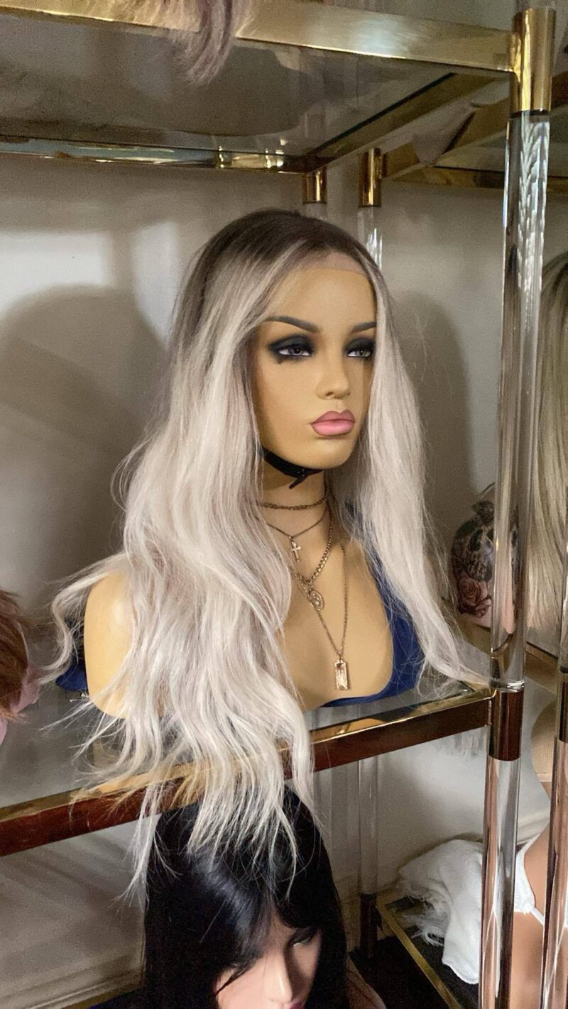 24” lace front Brazilian human hair wig