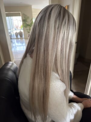 Lilian medical grip wig 22” s cap 130 density virgin Russian hair