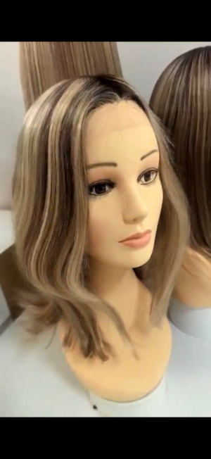 Medical grade grip wig free parting s cap 20” 130 density virgin human hair